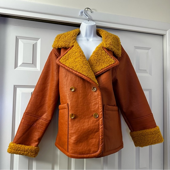 We The Free Kaja Vegan Bonded Peacoat | Free People size Large - Picture 5 of 9